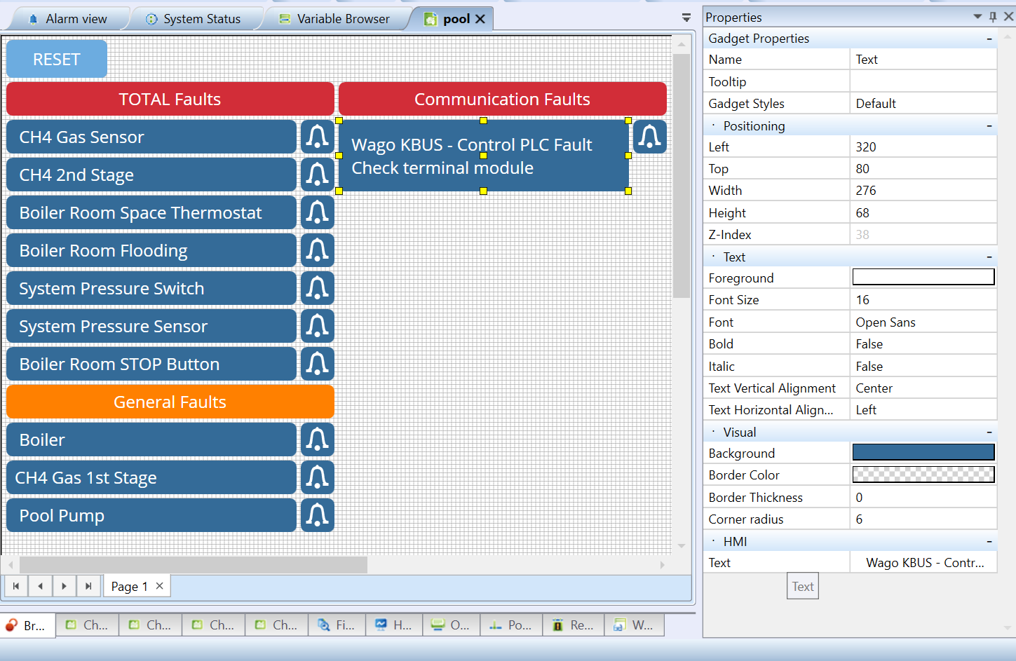 Multi-Line Text in Mervis HMI