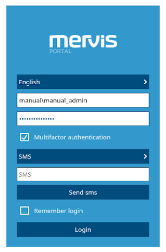 Mervis Portal Security MFA